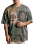 aFetch Tree of Life Celtic Knot Distressed Oversized T-Shirt Front