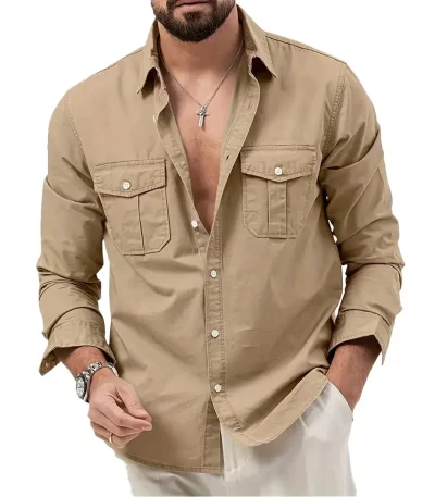 aFetch Western Multi Pocket Work Shirt Front